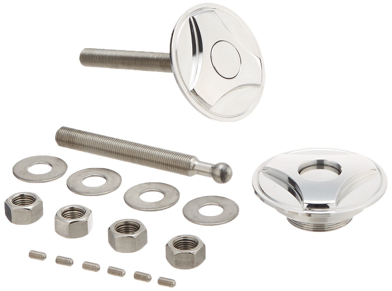 Products QL-50-TW Polished Aluminum Twist-Lock Style Quick Release Hood Pin Kit