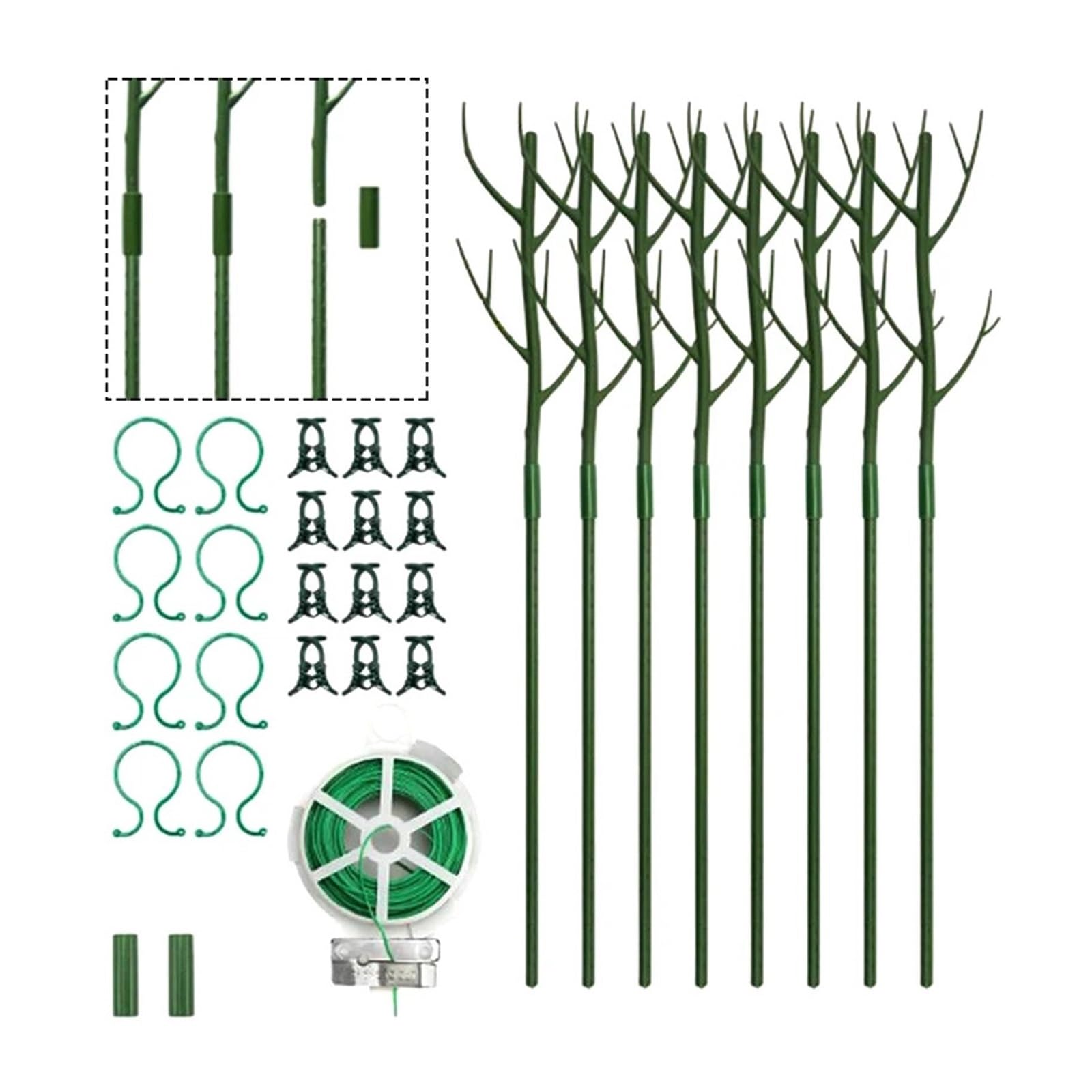 Tuteur Plante Gardening Essentials Choisissez Entre Un Paquet de Six ou Huit Barres de Support for Plantes d'une Longueur de Soixante-dix centimètres