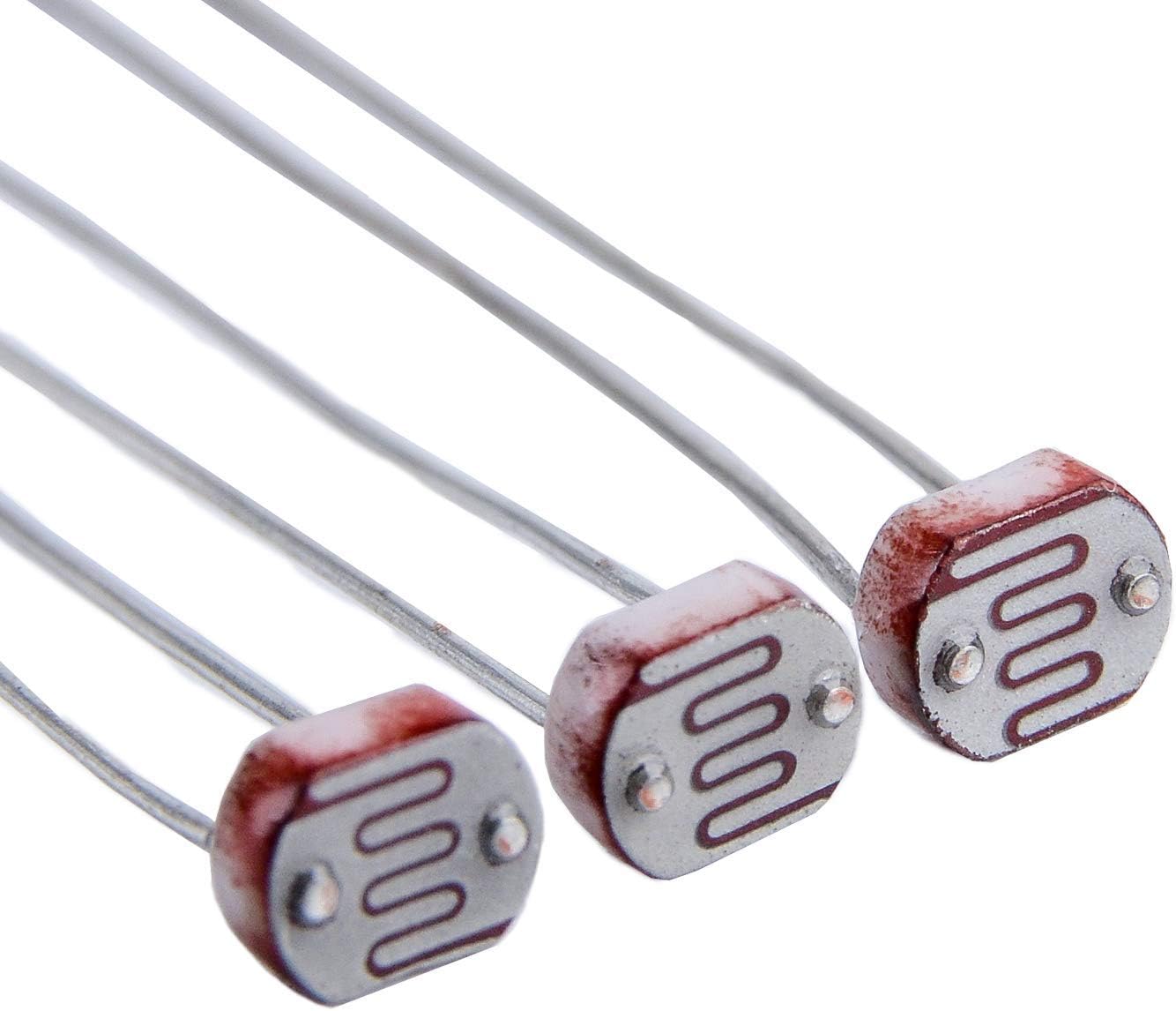 YiePhiot 30 Pcs Photoresistor Kit Photo Light Sensitive Resistor, Light Dependent Resistor 5 mm GM5539 5539