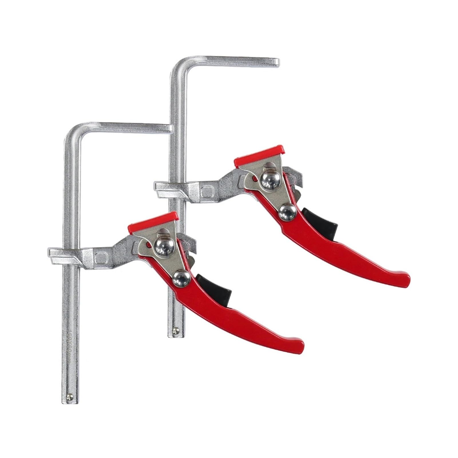 Morsetti per guide di scorrimento Morsetto da tavolo a cricchetto da 2 pezzi, morsetto a sgancio rapido(Red)