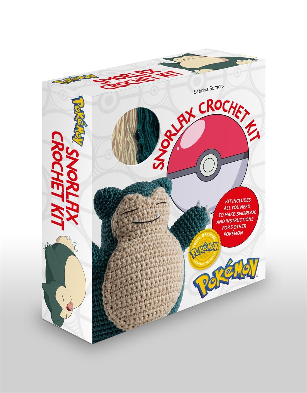 Pokémon Crochet Snorlax Kit: Includes Materials to Make Snorlax and Instructions for 5 Other Pokémon