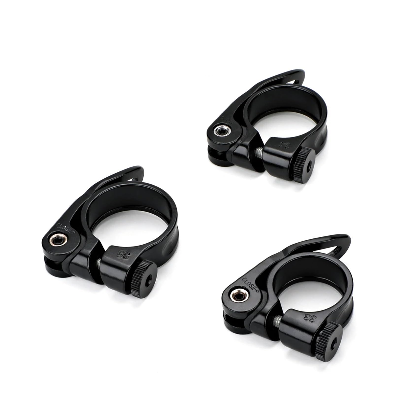 Yangshe 31.8Mm Clamp 10 Pcs Aluminum Bicycle Seat Tube Clamp Quick Release For Most Bicycles(31.8Mm Clamp)
