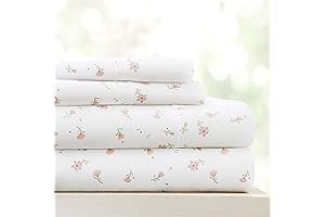 Linen Market Queen Sheets Set: Pink Floral Elegance for Your Home