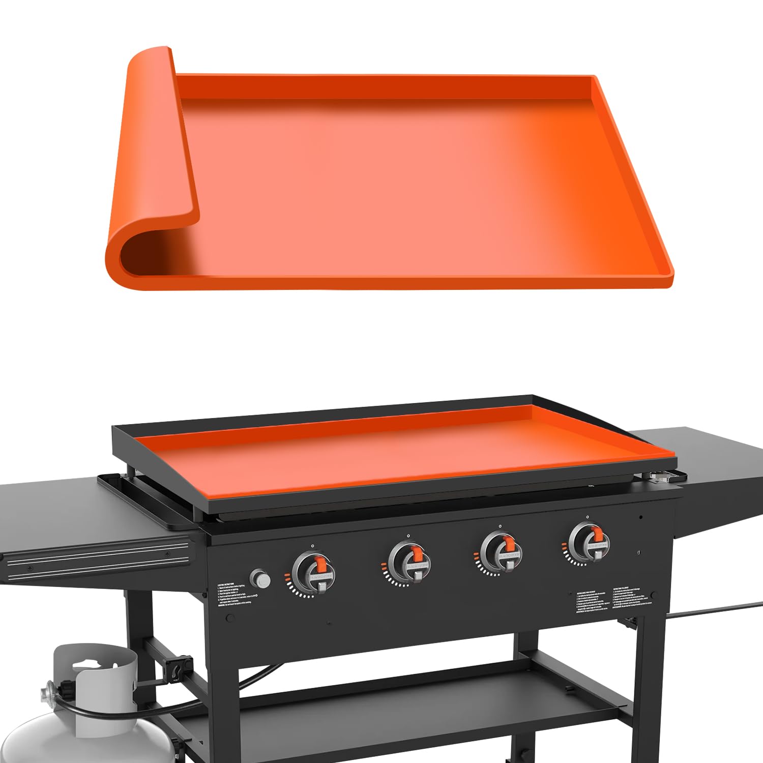Designed for Blackstone Griddle Cover 36 Inch, Blackstone Griddle Accessories Heavy Duty Silicone Griddle Cover Mat, Food-Grade Protection for 36? Black Stone Grill - Protects from Dirt and Rust