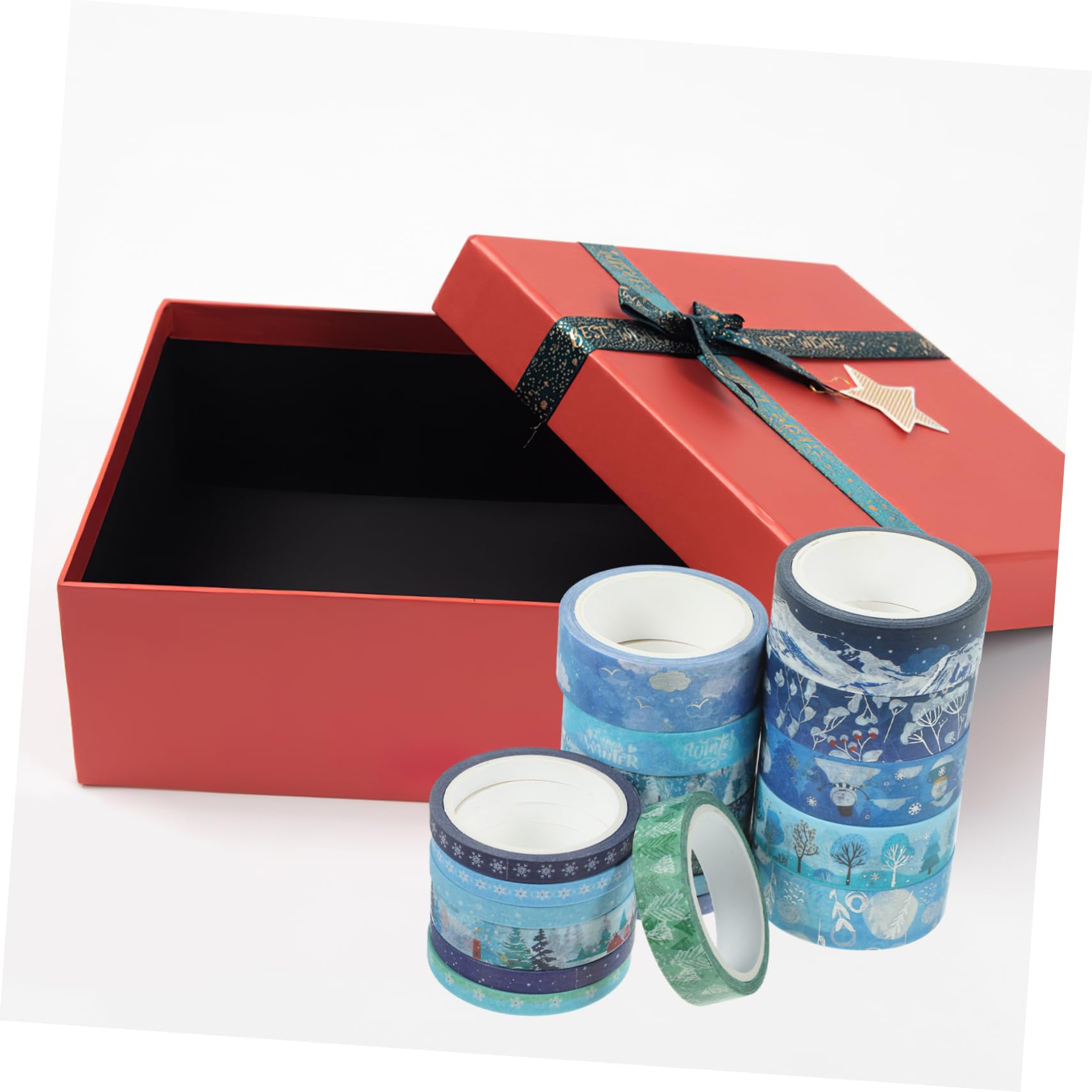 76rollen Washi Tape Für Weihnachten Dekoratives Klebeband Für Scrapbooking Und Geschenkverpackung Winterliche Designs Mit Silberner Prägung Für Kreative Bastelprojekte