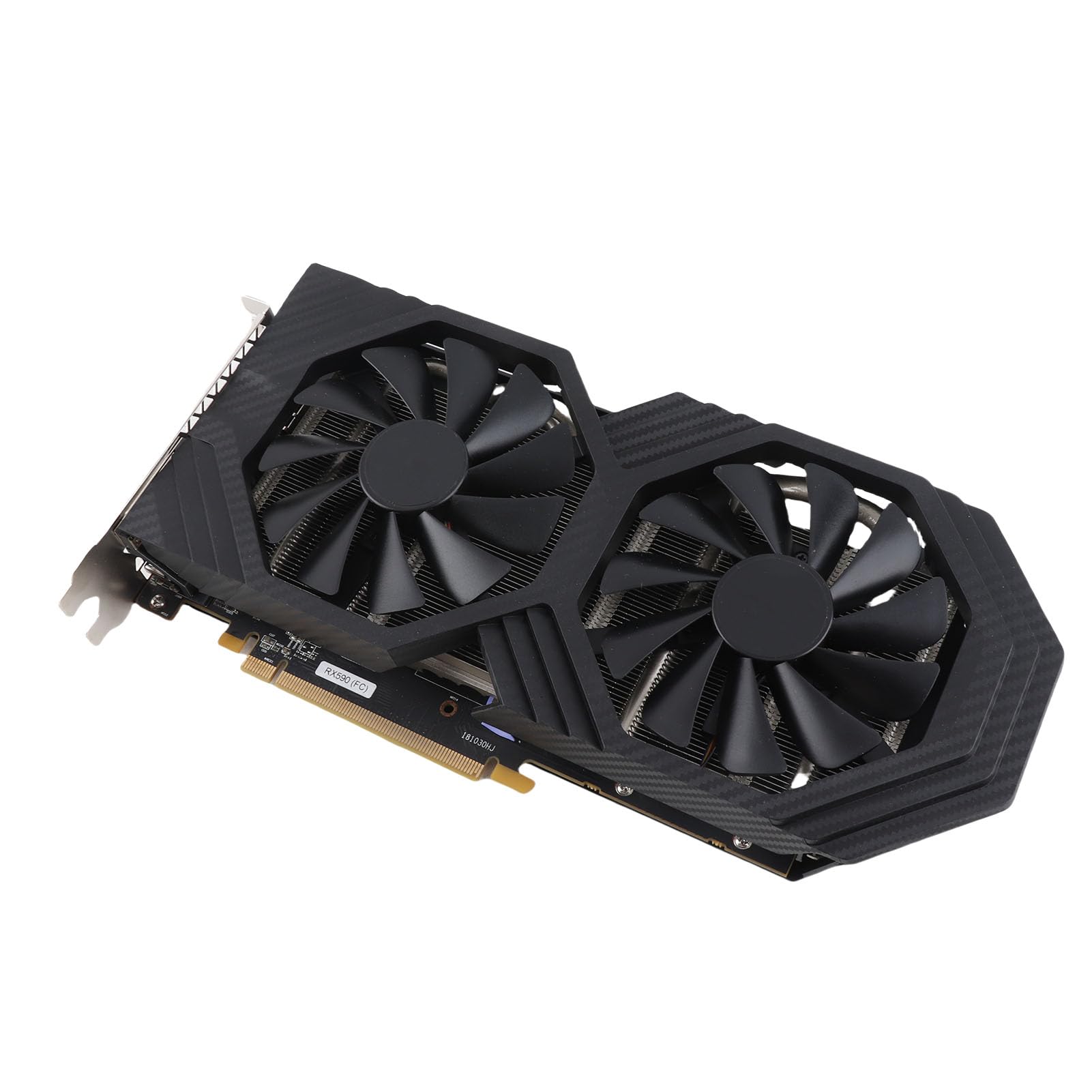 RX590 Scheda grafica da gioco GDDR5 da 8 GB a 256 bit PCI Express 3.0 X16 Doppia ventola di raffreddamento Scheda grafica GPU con dissipazione del calore rapida e silenziosa per
