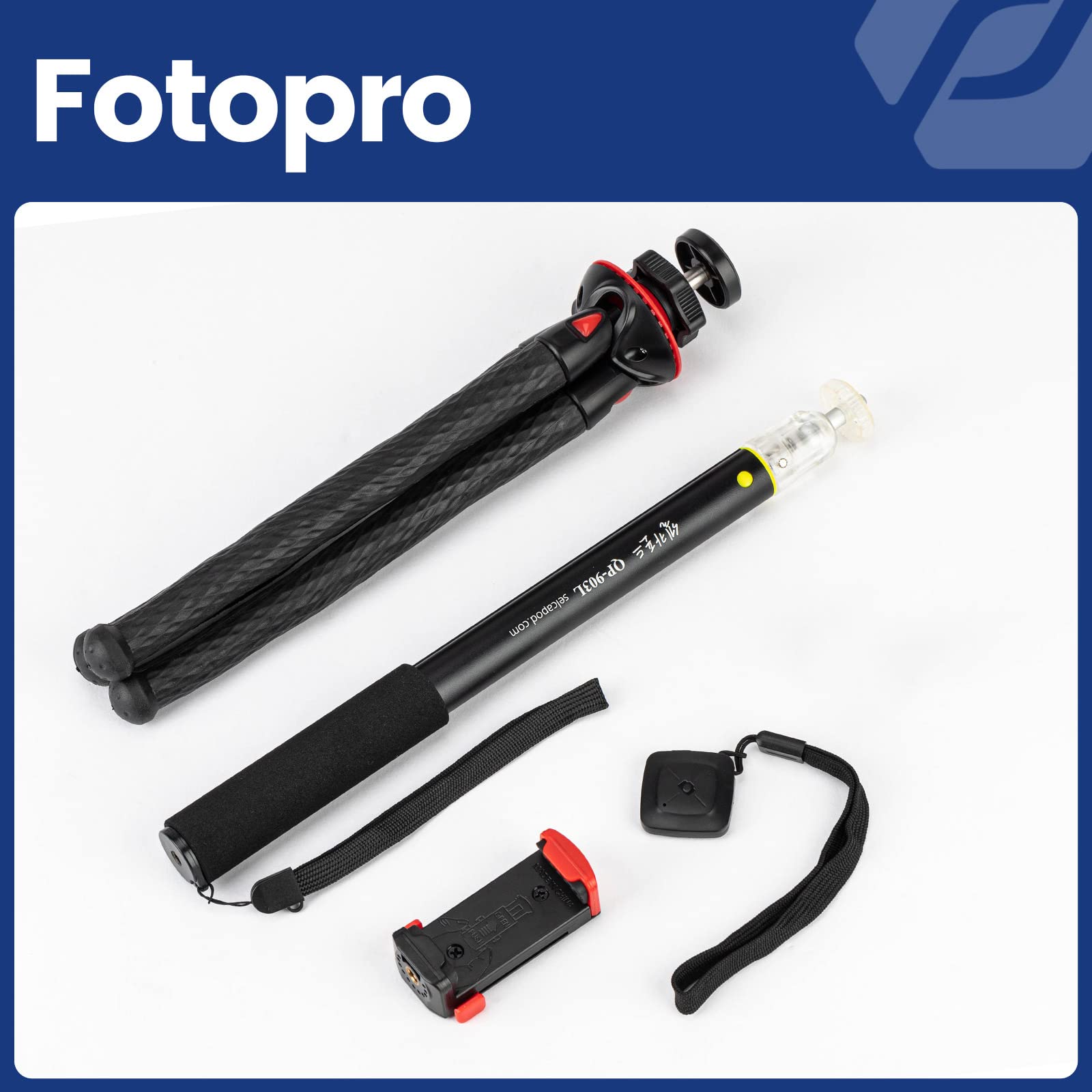 Fotopro フレキシブル三脚 UFO2 ブラック&amp;レッド 815729 n5ksbvb UFO2 - Fotopro
