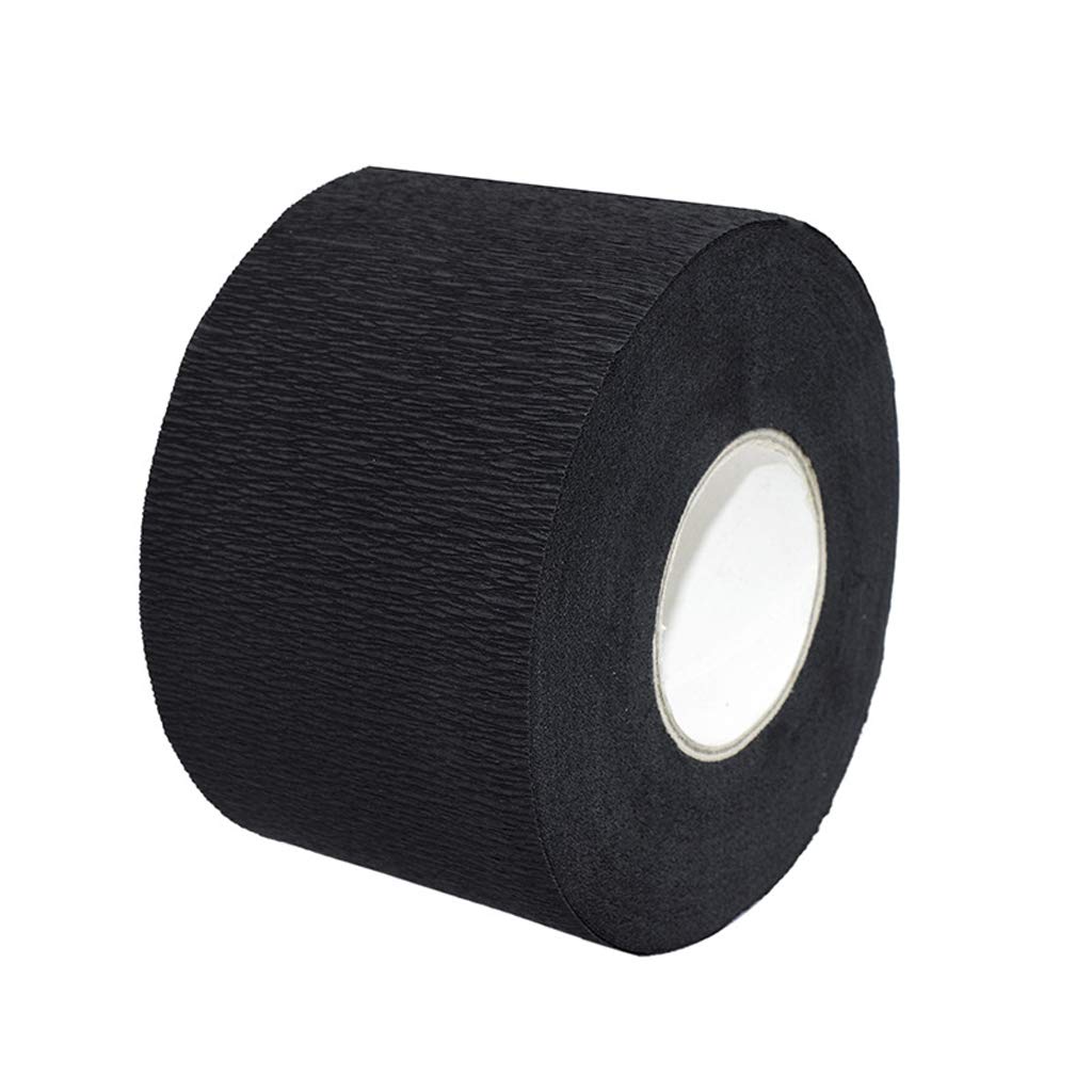1 rotolo di carta usa e getta da barbiere collo s nero fessional elastico fascia per il collo di carta per parrucchiere styling taglio di capelli