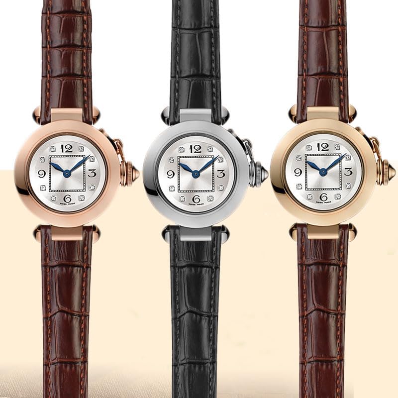 18 * 10mm 20 * 12mm Cowhide Leather Strap Concave Brown Black Calfskin Bracelet Folding Buckle For WSPA0009 Watchband