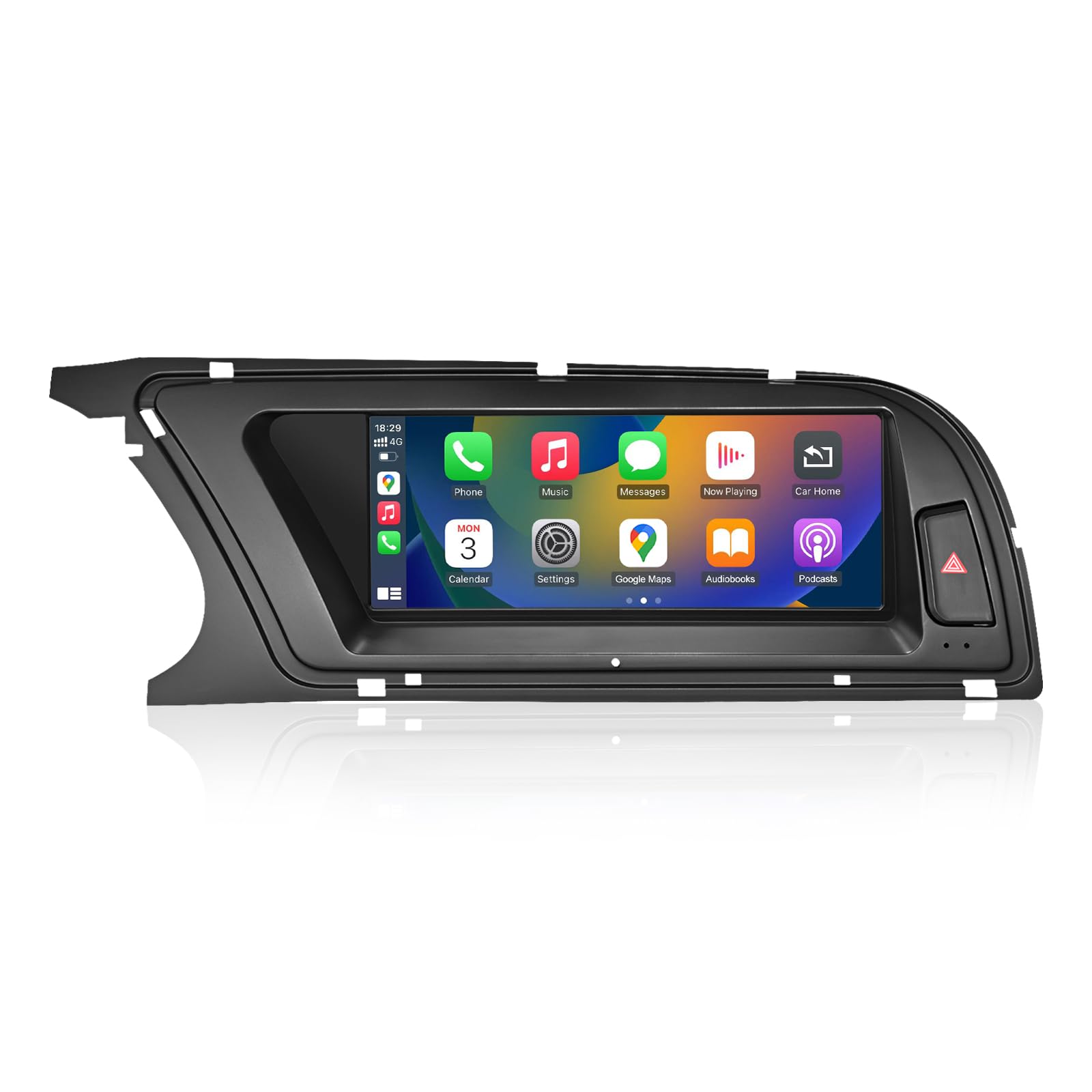 Road Top Radio de Coche Pantalla Táctil 8,9 Pulgadas Inalámbrica CarPlay Android Auto para Audi A4 2009-2015 Año con 2GMMI, Soporte de Navegación, Mirrorlink