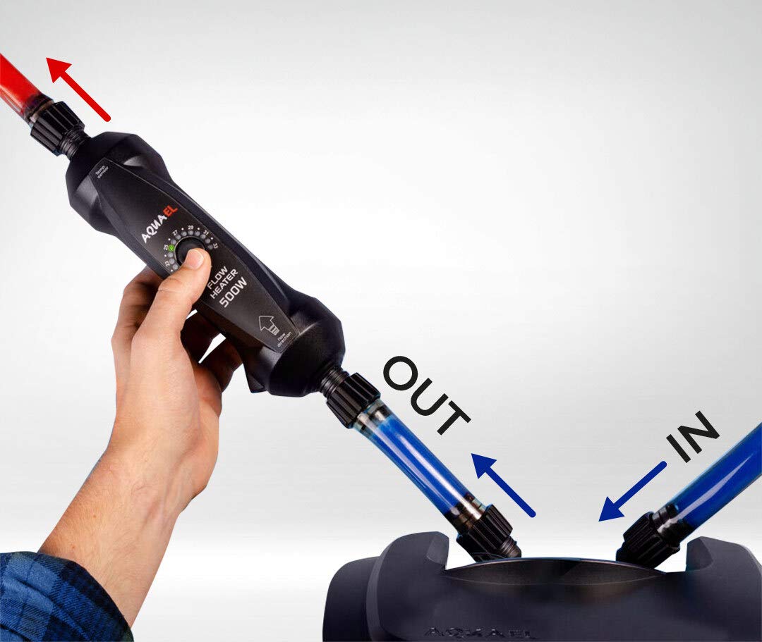 Aquael Flow Inline - Calentador de Acuario (500 W)