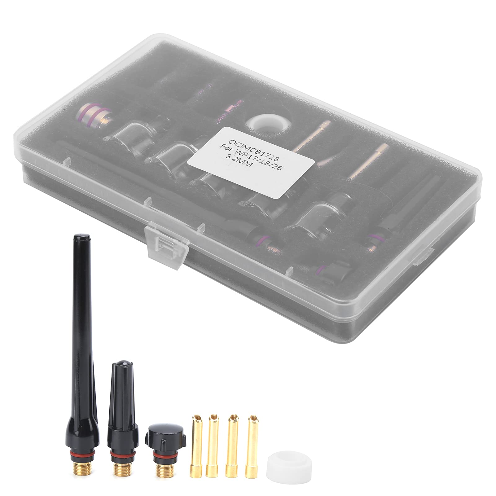 Jeanoko Kit Torcia per Saldatura con Tazza in Vetro, Morsetto in Ottone