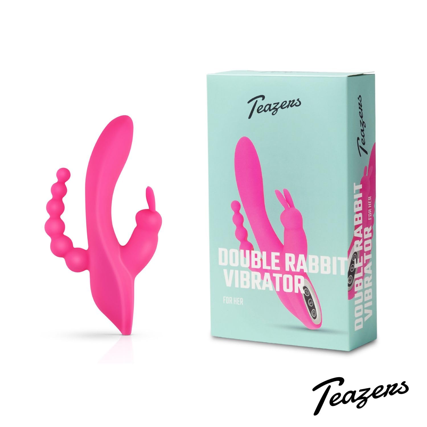 Teazers Doppio Vibrator Per Coniglio - Viola - 290 Gr