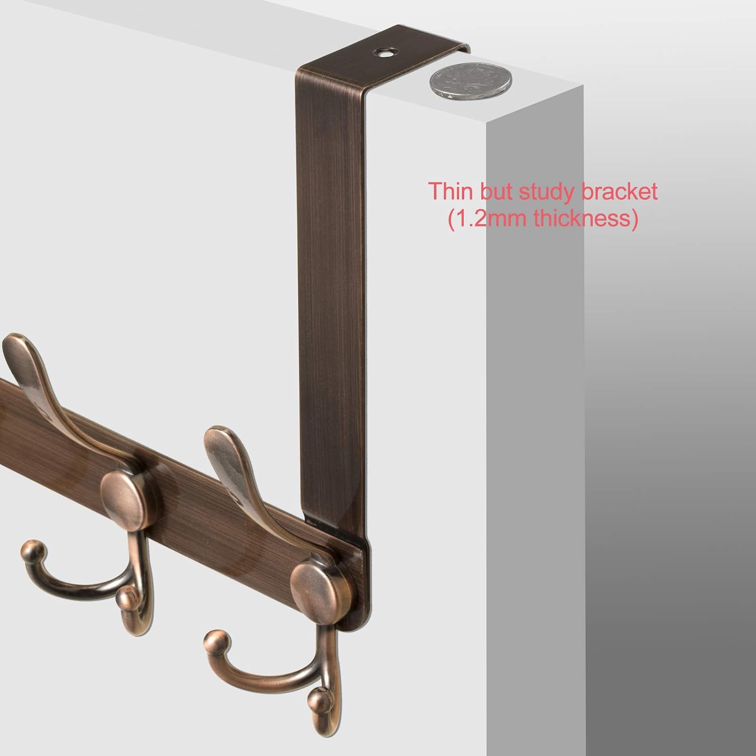 Top Brands AKNERTLGE Over The Door Hook Hanger, Stainless Steel Heavy Duty Over Door Hanger Rack Hooks for Coats Hats Robes Towels Hanging, Bathroom Organizer Towel Rack 15 Hooks(Bronze) Buy 1 get 1 AKNERTLGE Over The Door Hook Hanger, Stainless Steel Heavy Duty Over Door Hanger Rack Hooks for Coats Hats Robes Towels Hanging, Bathroom Organizer Towel Rack 15 Hooks(Bronze)