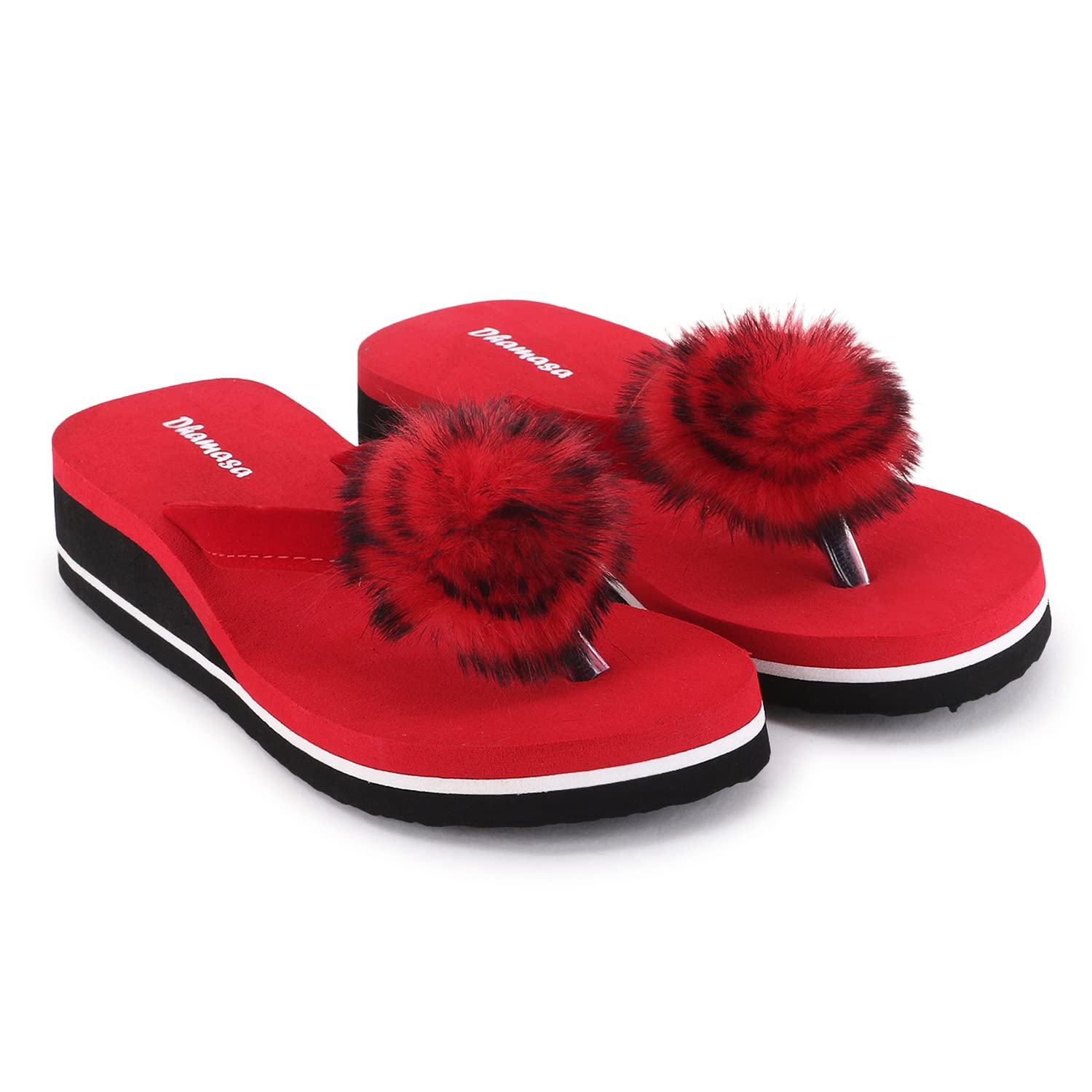 Dhamasa Stylish flower velvet ladies flip flop slipper (B0BMM318MT) Amazon Price History, Amazon Price Tracker