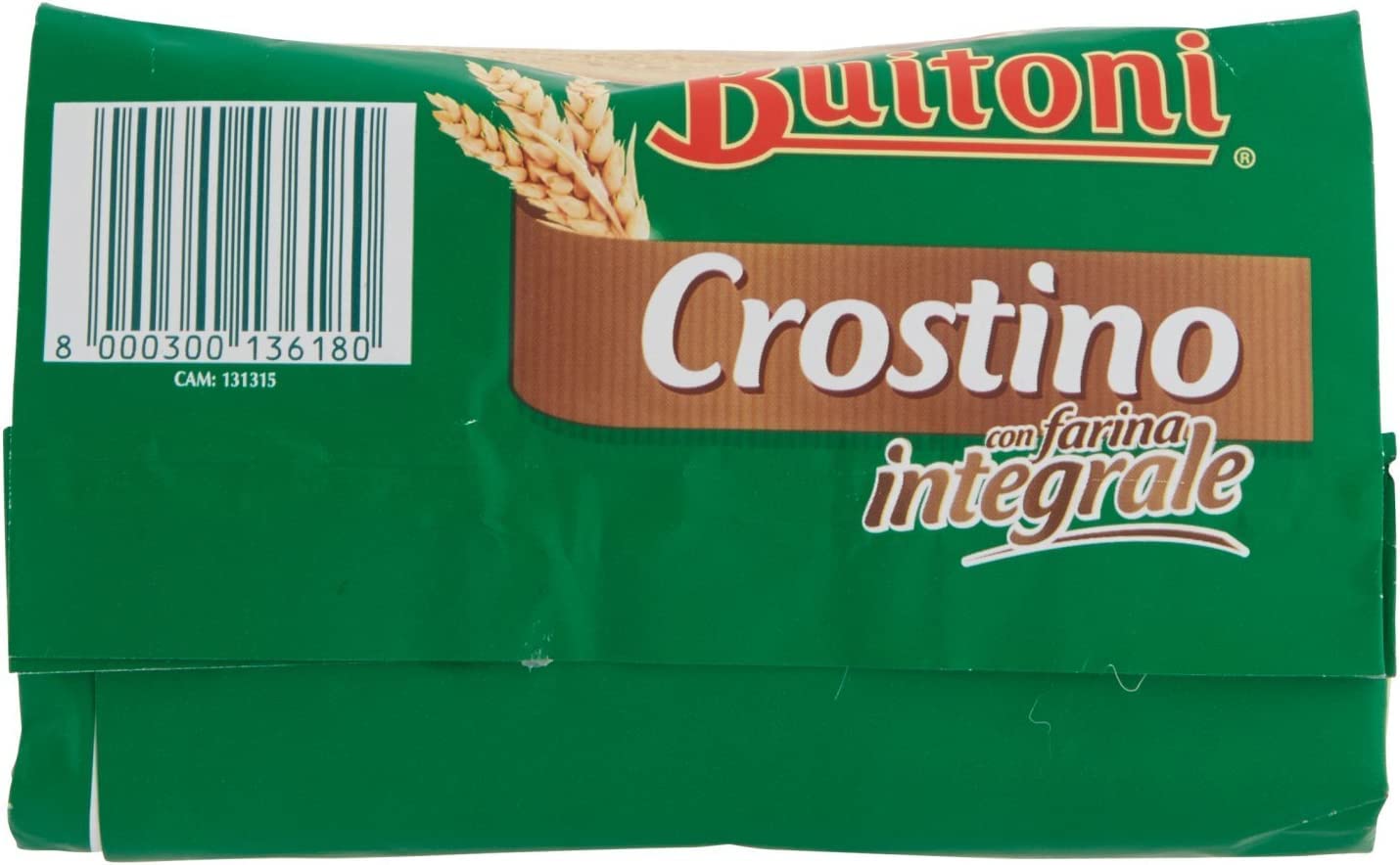 Lot de 6 croûtons Buitoni Crostino con farina Integrale avec farine de blé entier 300 g riche en fibres