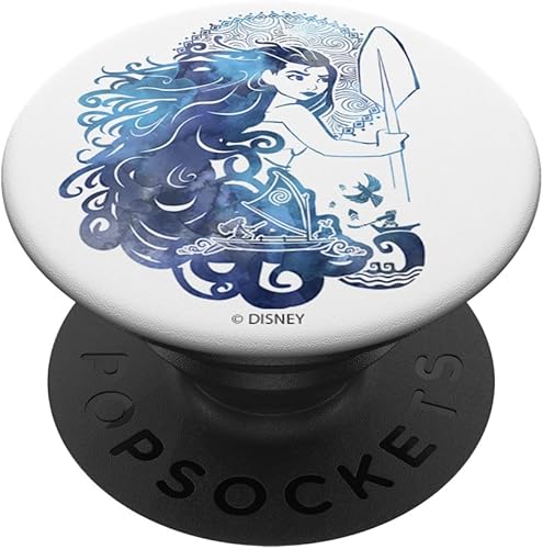 Disney Moana Story In Hair PopSockets de acuarela PopGrip agarre intercambiable para teléfonos y tabletas