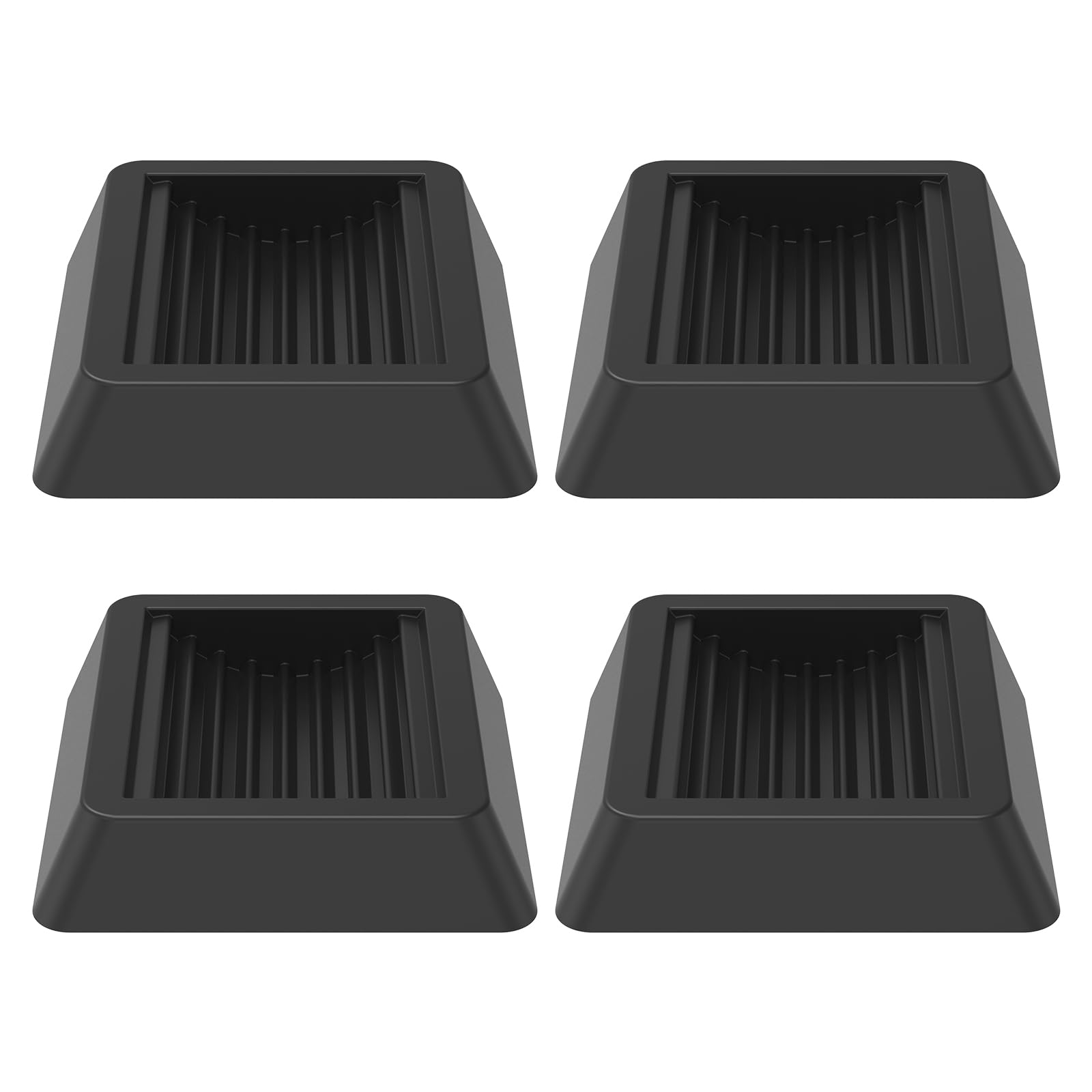 Wameitf Black 5Pcs Griddle Wheel Leveling Shim, Deep U Shape, Rubber Griddle Leveling Shim Outdoor Grill Level, Barbecue Grill Level For Different Terrain, Floors, Grass, Concrete