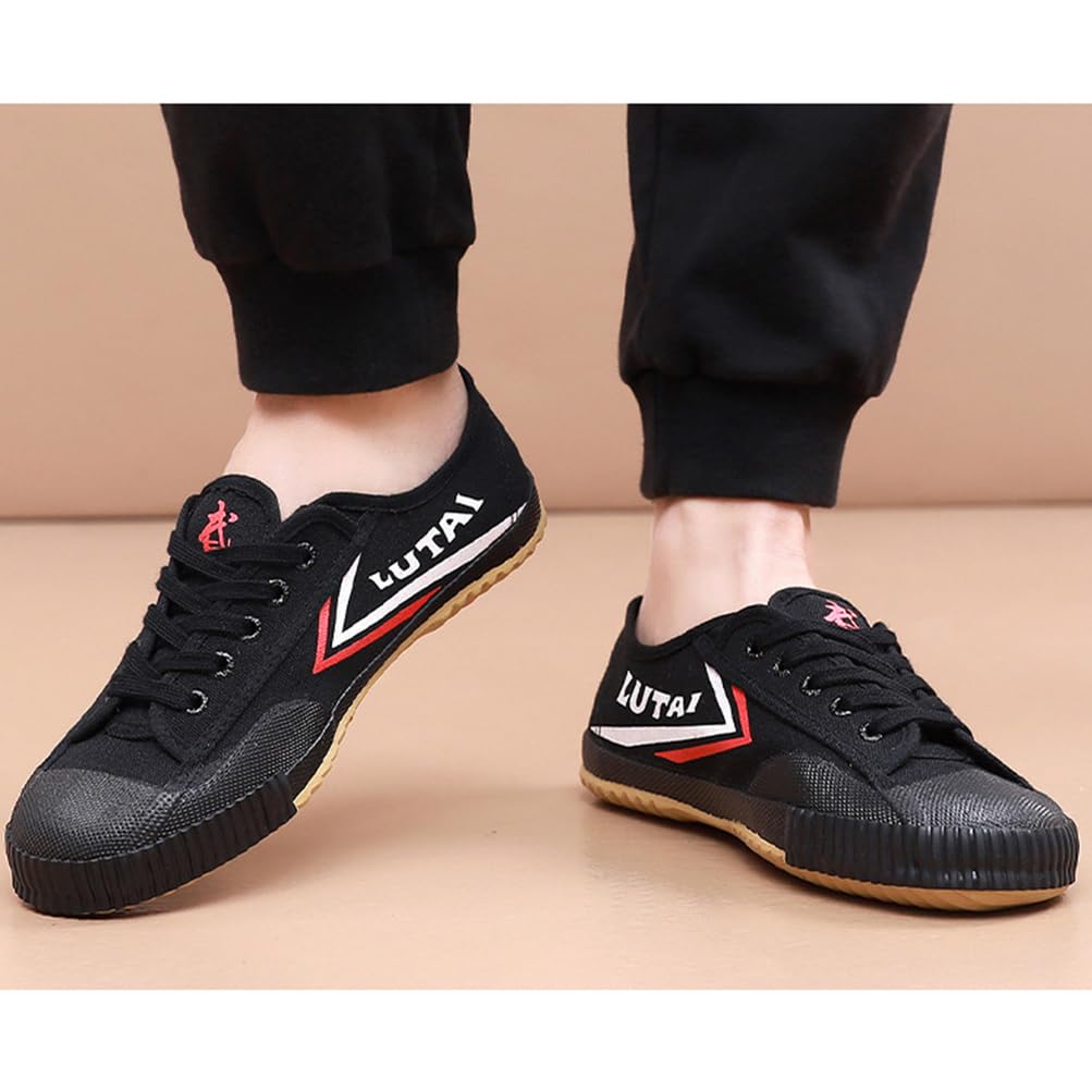 Scarpe per Arti Marziali Tai Chi Kung Fu Qigong Sneakers Canvas Low-Top