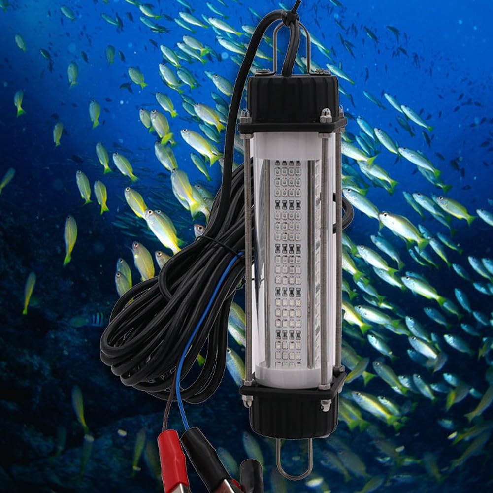 Luce da pesca sommergibile, design LED ad alta potenza, perfetta per l'uso notturno a una tensione di 12 V (120 W verde)