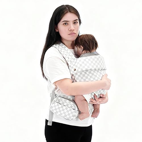 Miniatura 8 de Portabebés para recién nacidos a niños pequeños Portabebés ergonómico transpirable suave estructurado con malla transpirable ligero soporte para