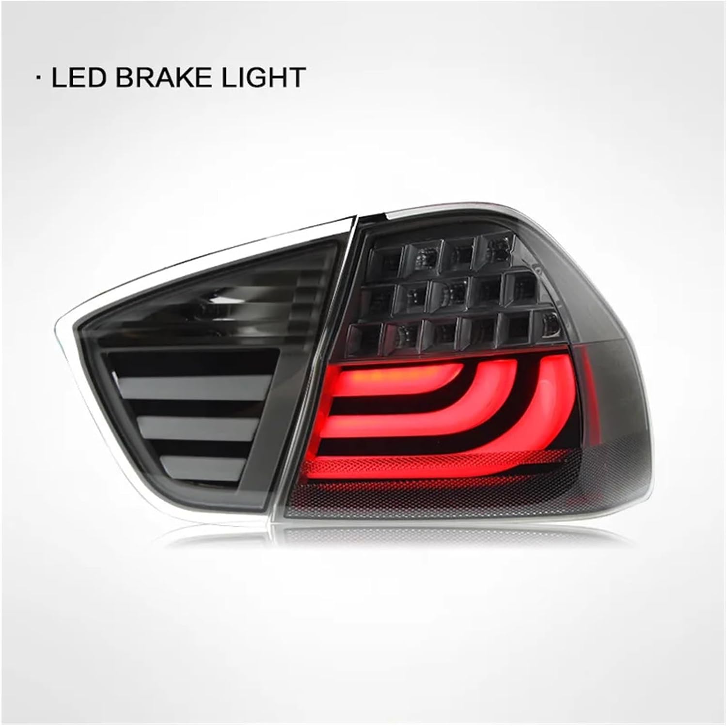 Pair Car Light Compatible With BMW 3 Series E90 Tail Light 2005 2006 2007 2008 LED Tail Lights DRL Turn Signal Brake Lamps Car Accessories(Black taillight)