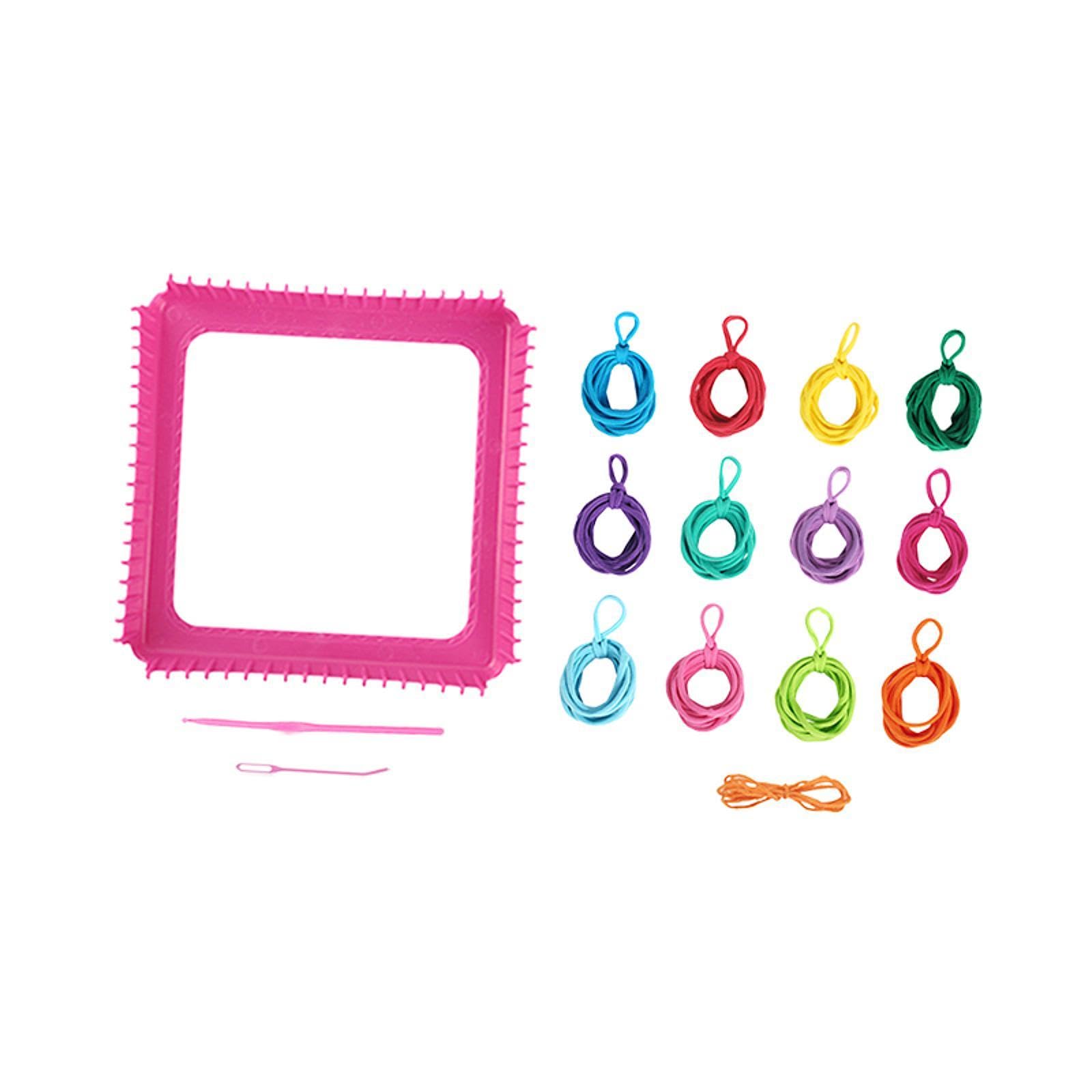 FABLOFT® Weaving Loom Kit Creative Toy Pot Holder Loops for Beginners Adults Knit Hat Style C-image-34