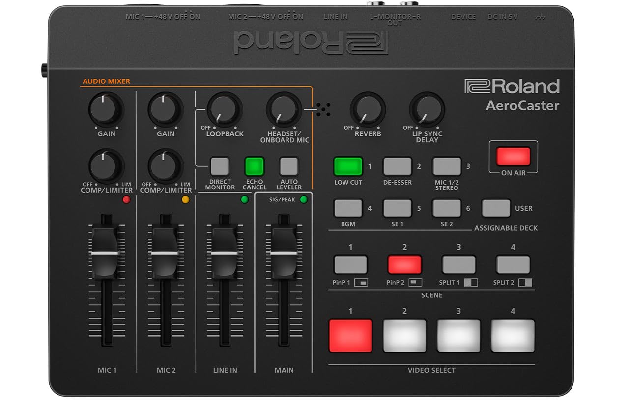 Roland AeroCaster　オーディオミキサー Roland AeroCaster Switcher】最速で使ってみた！使い方を徹底
