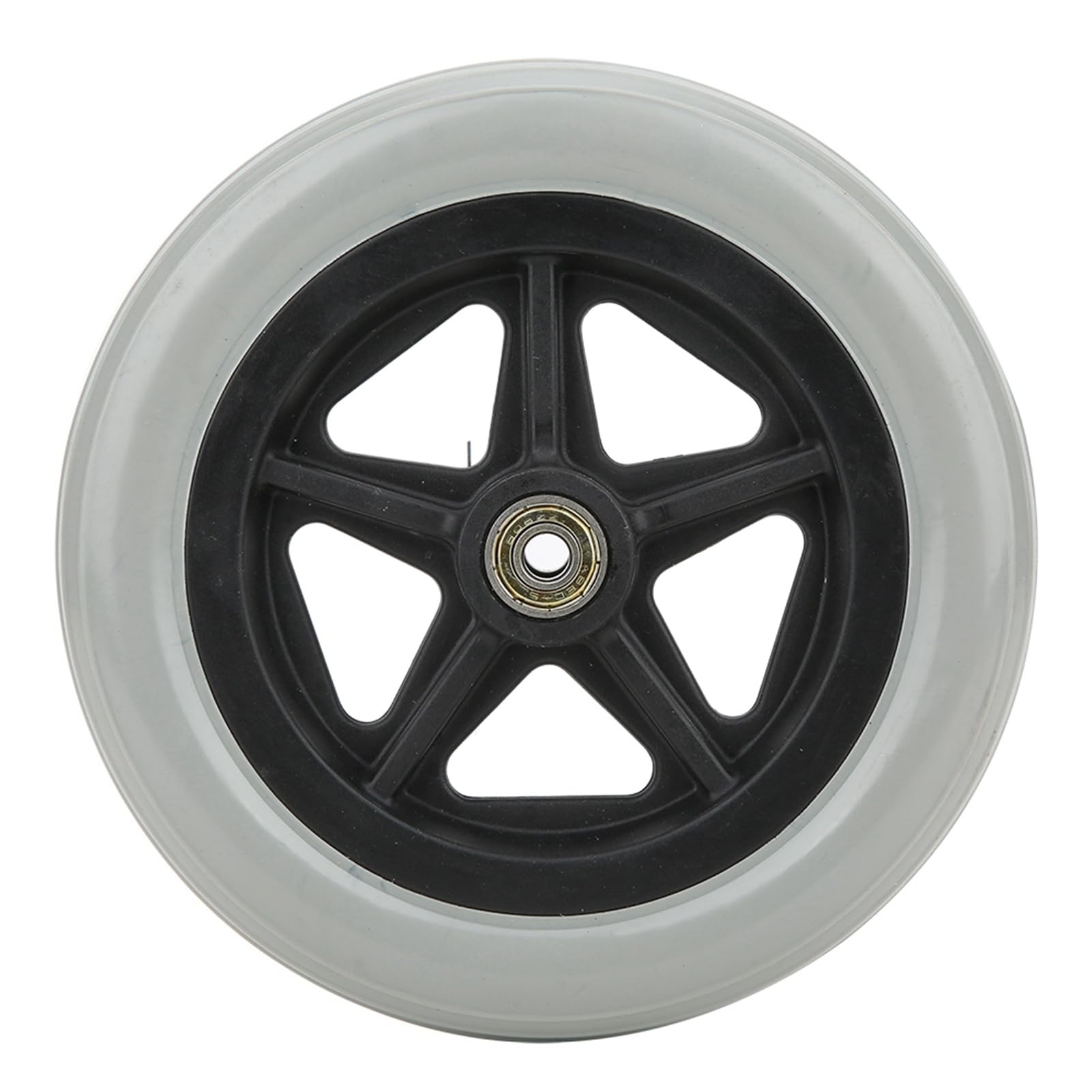 1Pc 7 Inch Wheelchair Wheels Wheelchair Front Castor Wheel Anti-Slip Rubber Wheel Walk Chair Replacement Maximum Load 120kg