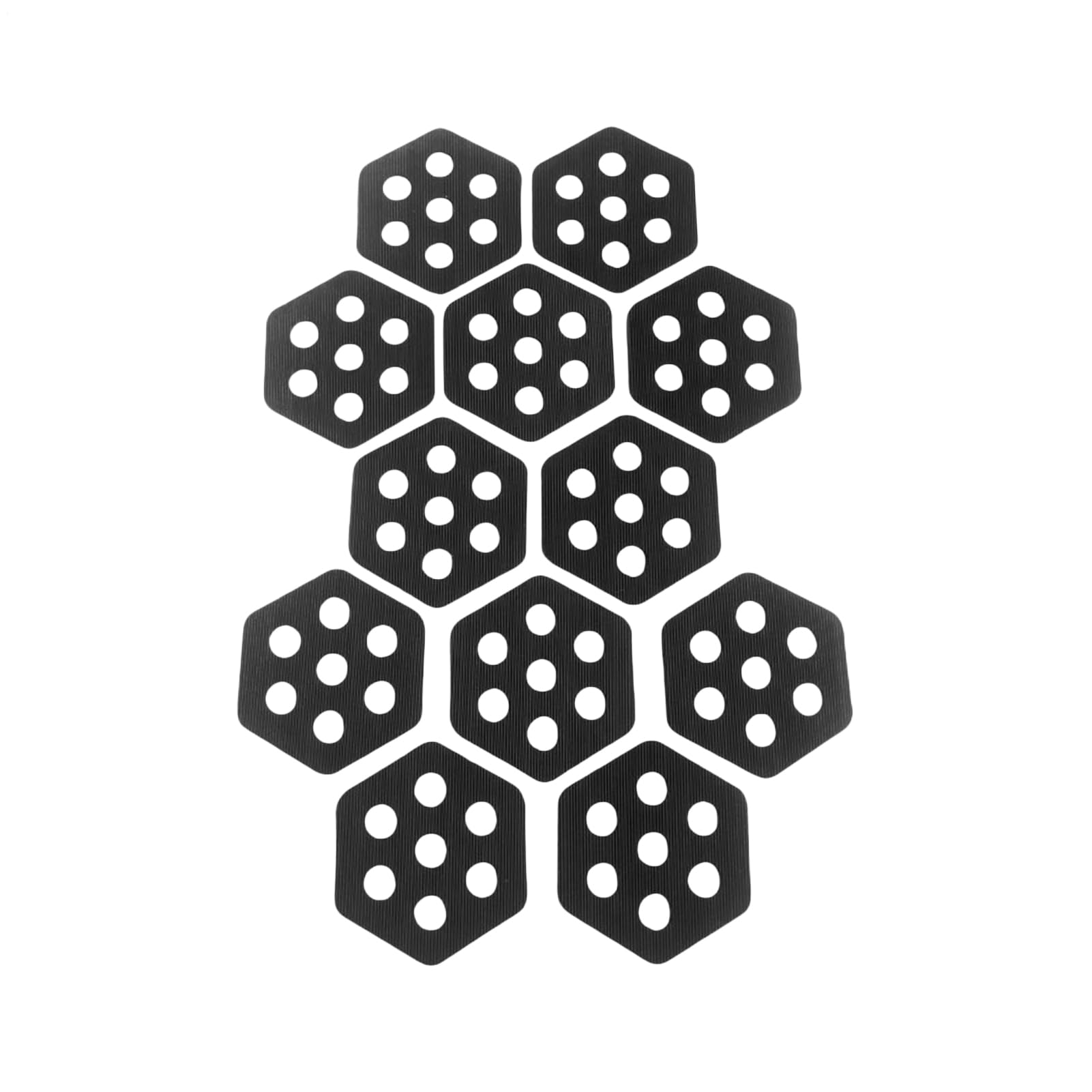 Traction Pad Surfboard, Anti-Slip 12 Piece Hexagon Surfboard Grip Pads, Water Sports Accessories, Customizable Hex Design for Surfing, Sea Fishing, Beach, Pool, Summer Adventures