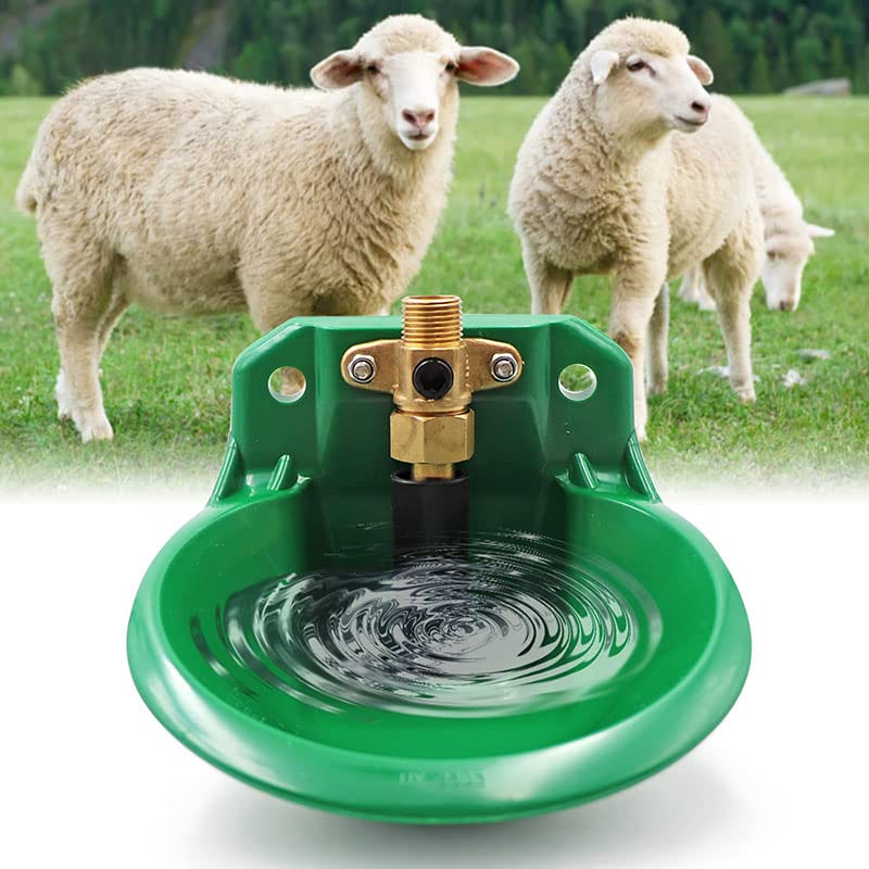 Abreuvoir Automatique Pour Moutons et Chèvres - 8L - Adapté à la Tête de Mouton - Tactile Switch - Vert - 21cm*18.5cm*15cm