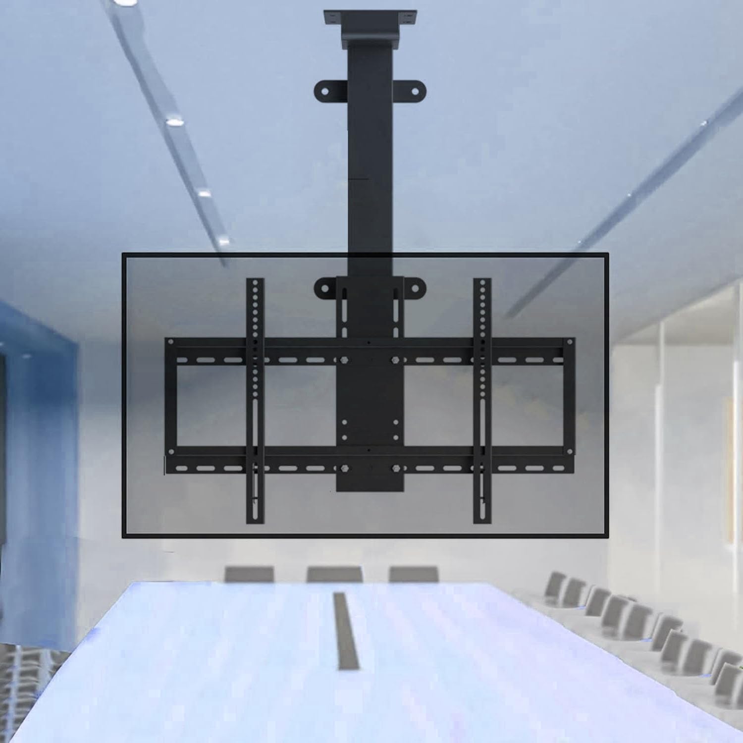 HPTHLY Electric Tv Ceiling Mount - Tv Floor Stand,Fits 32-75 Inch Tvs Auto Lifting Tv Stand,73-173Cm Height Adjustable Electric Tv Stand,With Remote Control Ceiling Tv Mou