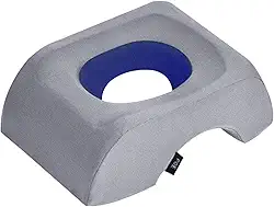 Travesseiro Confortável de Suporte para Dormir para Posição de Bruços, Azul, Tamanho real