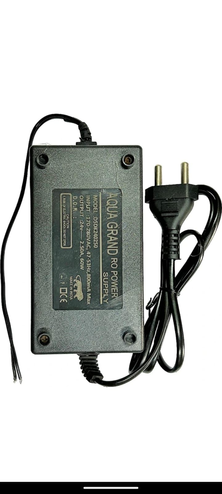 Adapter 24V 2.5A SMPS/Power Supply for All Type RO Water Filters and Purifiers - Black-image-27
