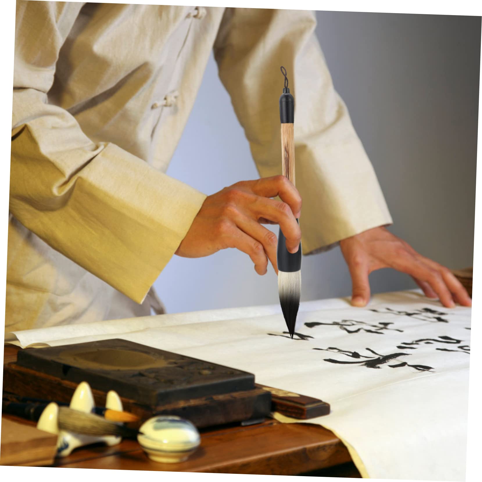 COHEALI 1Pc Beginner Calligraphy Brush Pen Dual Hair Writing Tool for Painting Drawing and School Use for Watercolor and Calligraphy Exercises