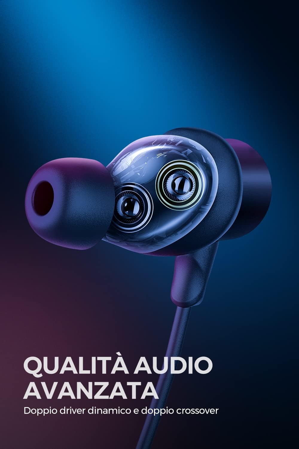 SoundPEATS Auricolari Bluetooth 5.0 con Doppio Altoparlante, Force Pro Cuffie Bluetooth con Archetto in-ear per Sport Microfono Integrato, 22 ore di Riproduzione APTX-HD Cancellazione del Rumore SoundPEATS Auricolari Bluetooth 5.0 con Doppio Altoparlante, Force Pro Cuffie Bluetooth con Archetto in-ear per Sport Microfono Integrato, 22 ore di Riproduzione APTX-HD Cancellazione del Rumore