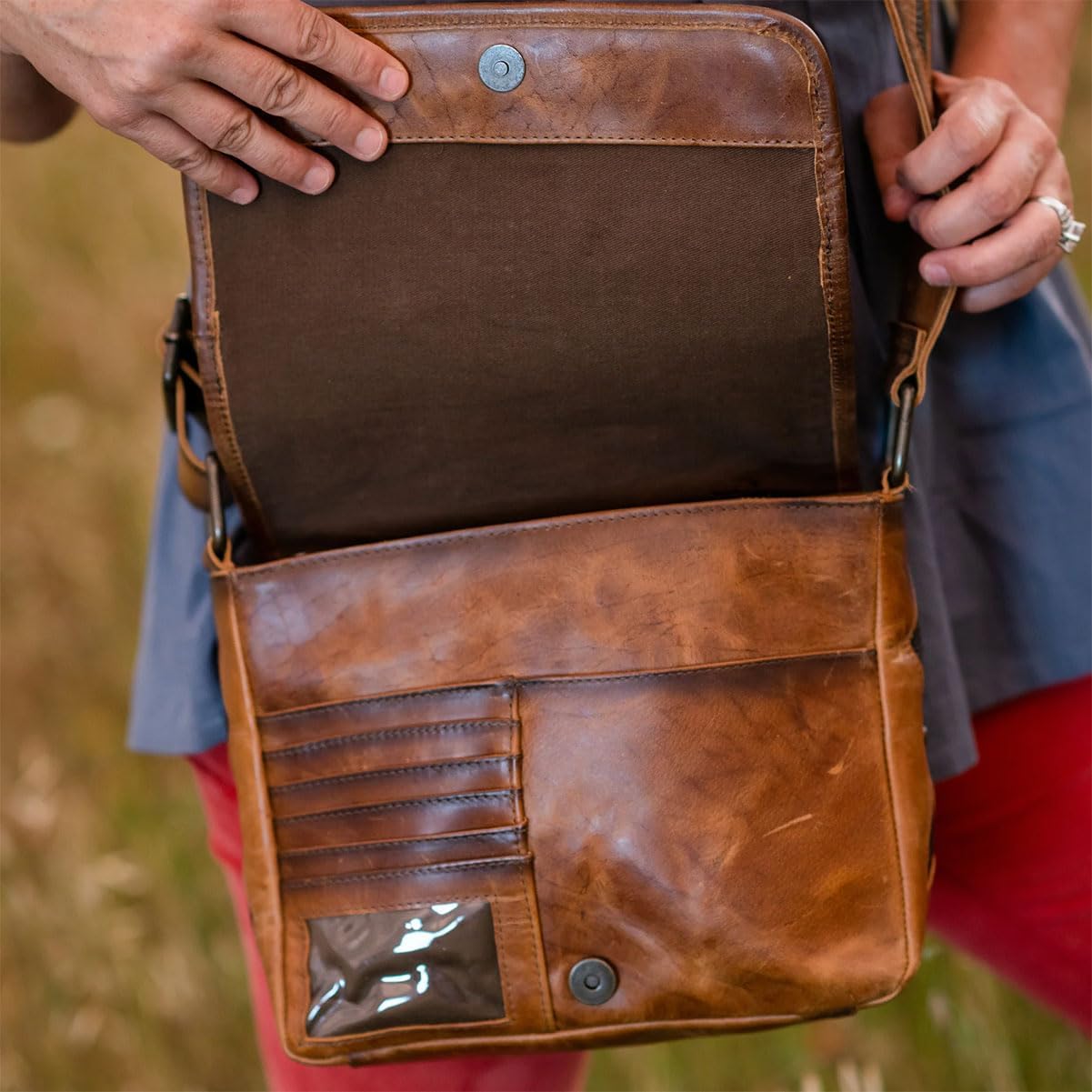 STS Ranchwear Womens Baja Dreams Della Multi-Color Leather Crossbody Bag