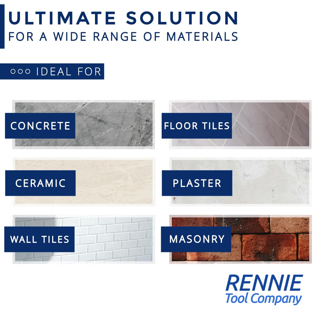 Rennie Tool Company 2 Pack SDS Plus Bent Tile Chisel, 75mm Wide x 165mm Long, Alloy Steel - Image 4