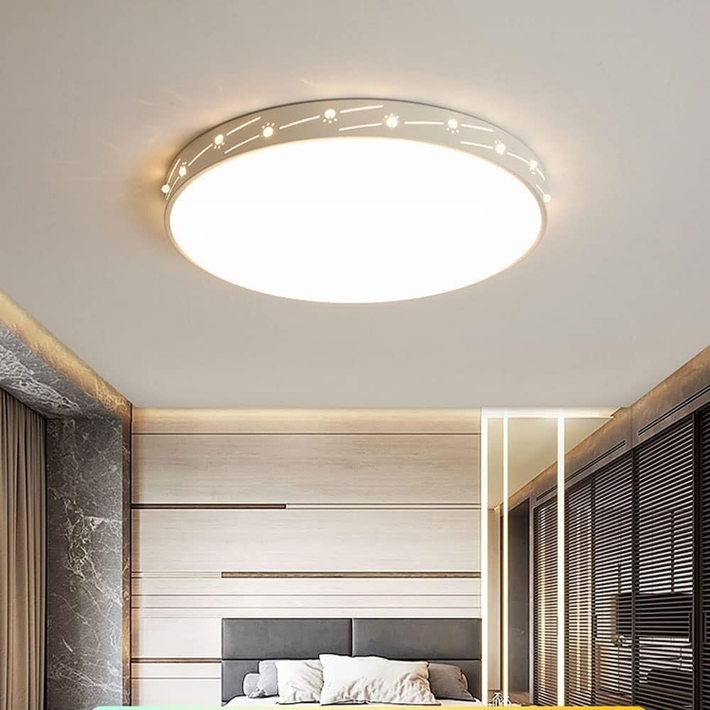 Chandelier, Modern LED Ceiling Light Round Ceiling Lamp, Modern Recessed Dimmable with Remote Control Fixture Unit for Living Room Dining Room Bedroom, White