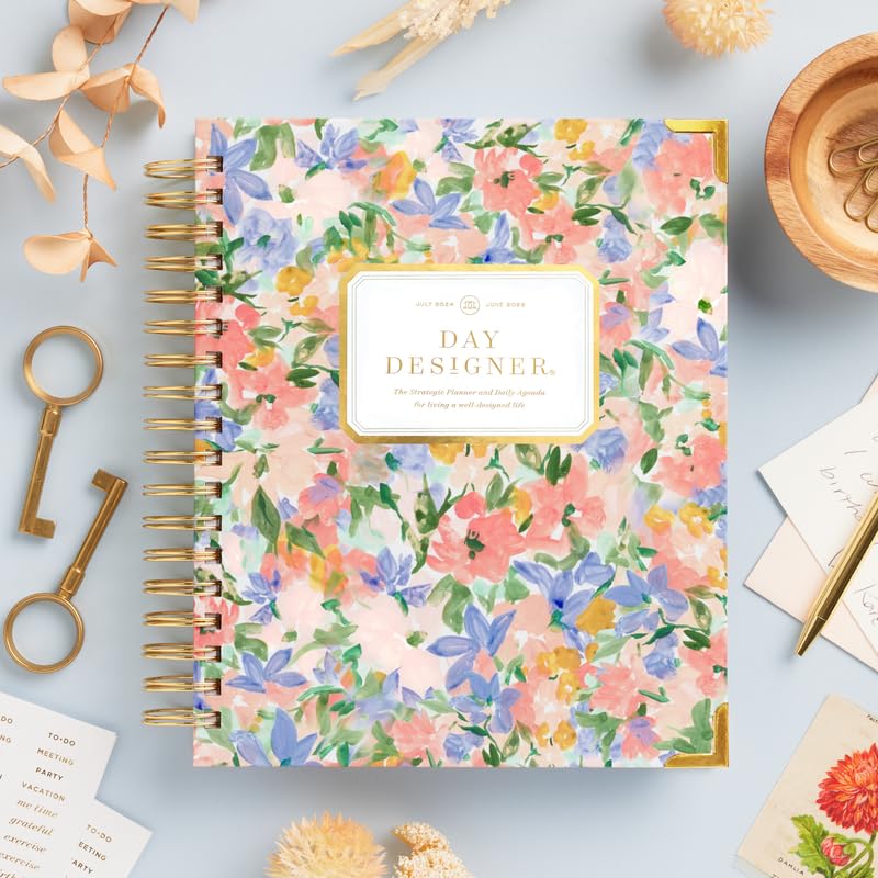 Day Designer 2026 Daily Planner – Premium Planner for Stylish Organization. Combines Monthly Calendar, Hourly Schedule, To-Do List, Gratitude, Goal Setting, Inspirational Quotes, Stickers & More. Elegant laminated Cover with Gold Accents (Lorelei Design - 2026) - Image 3