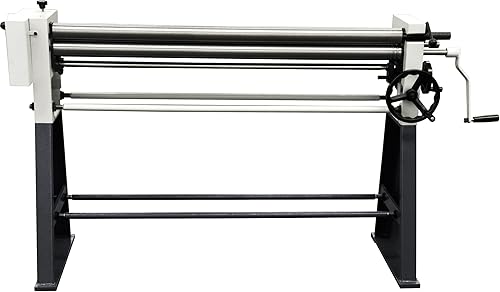 Miniatura 9 de KAKA INDUSTRIAL Máquina de rodillo deslizante W01-2422, máquina de rodillos de chapa con dos rodillos extraíbles, Máquina redonda de doblado de