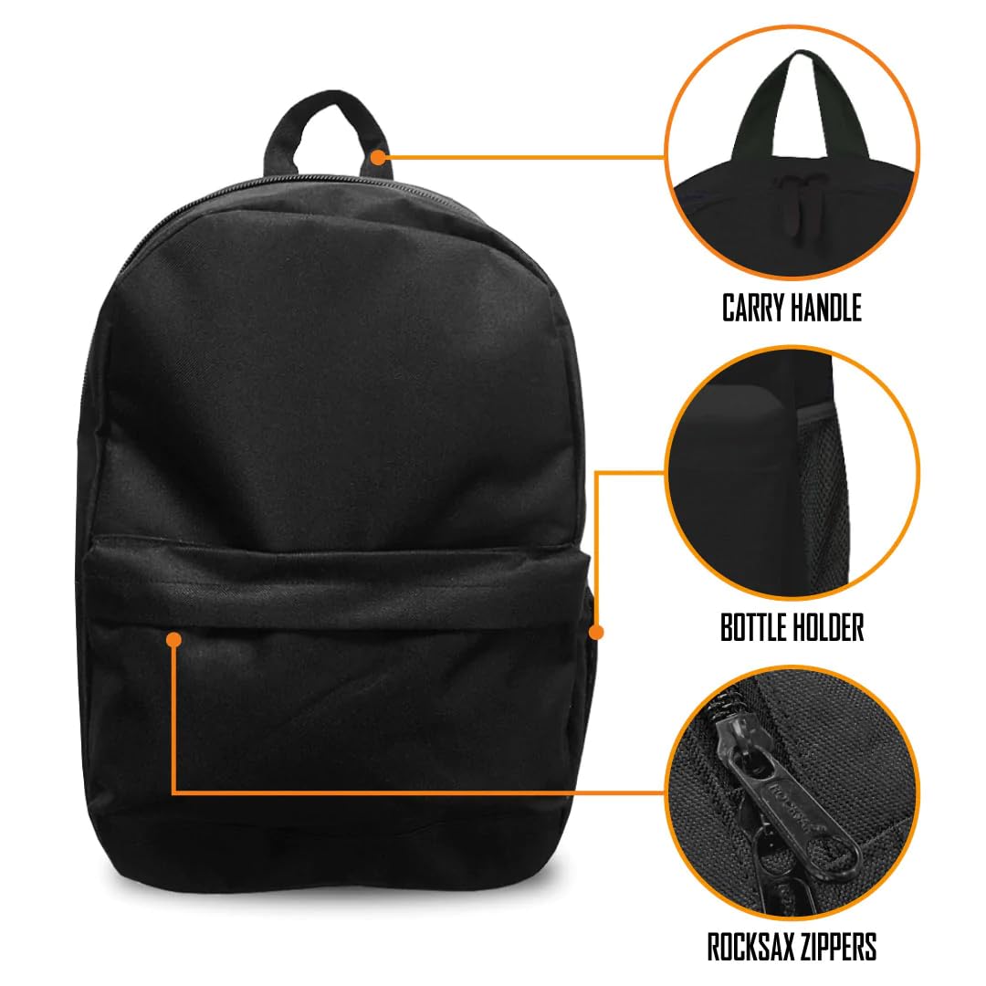 Zaino Rocksax The Rolling Stones – Ufficiale, 43x30x15 Cm, Resistente, Per Laptop, Scuola E Festival
