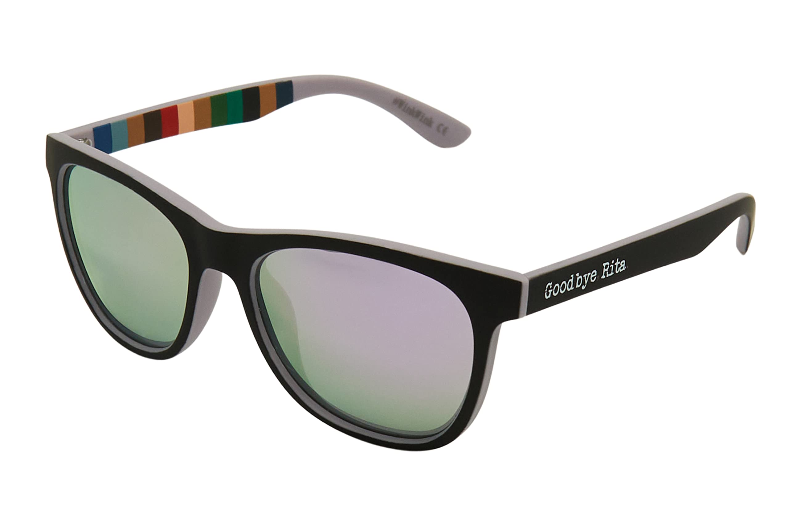 Goodbye, Rita. - Occhiali da Sole per Uomo e Donna - Collezione Sport - Modello Adele - Prodotti in Policarbonato - Lenti TAC con Effetto Specchio di Colore Viola - Viola e Nero - 145x50 mm