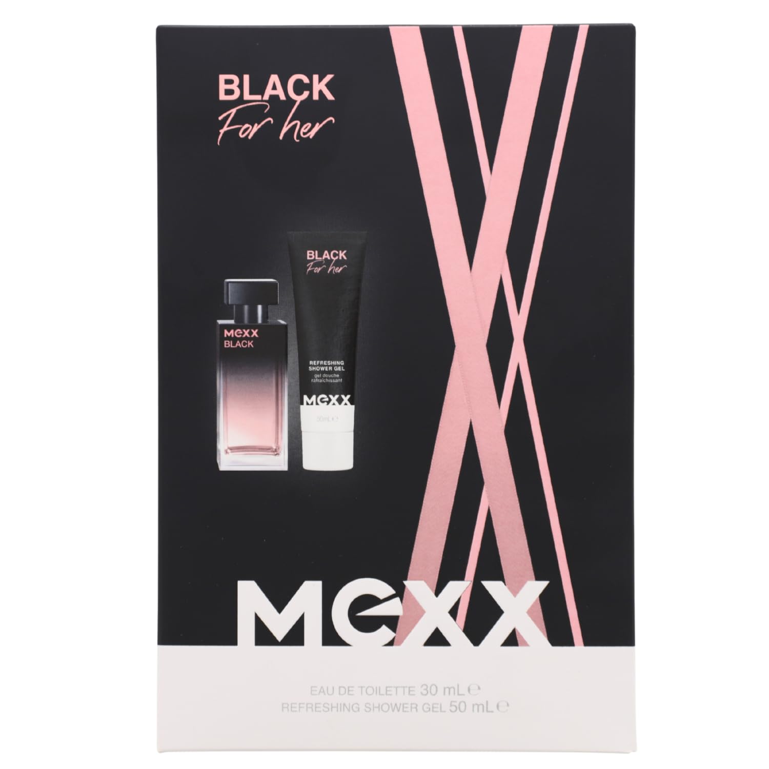 MEXX Opakowanie prezentowe Black Woman Eau de Toilette 30 ml + żel pod prysznic 50 ml
