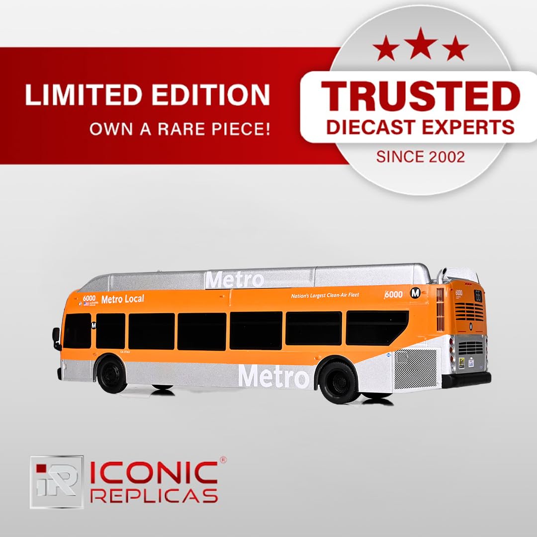 NFI　エクセルシオ XN40 トランジットバス – ロスアンゼルス・メトロ Amazon.com: Iconic Replicas NFI Xcelsior XN40 Transit Bus: Los