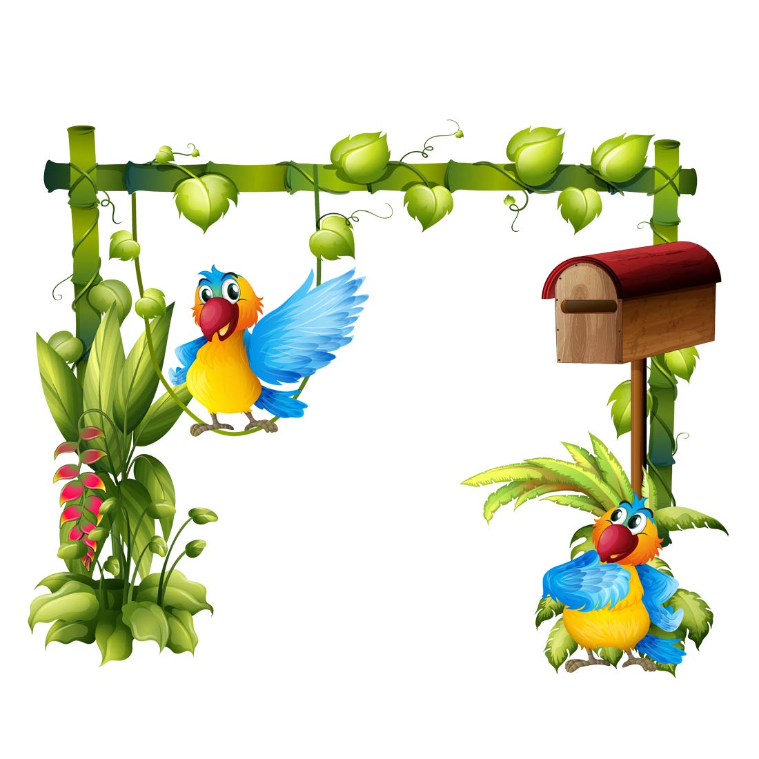 Rangoli Large Modern Art Wall Sticker Mullticolor Vinyl Sticker 40cm or 50 cm Pack of 1