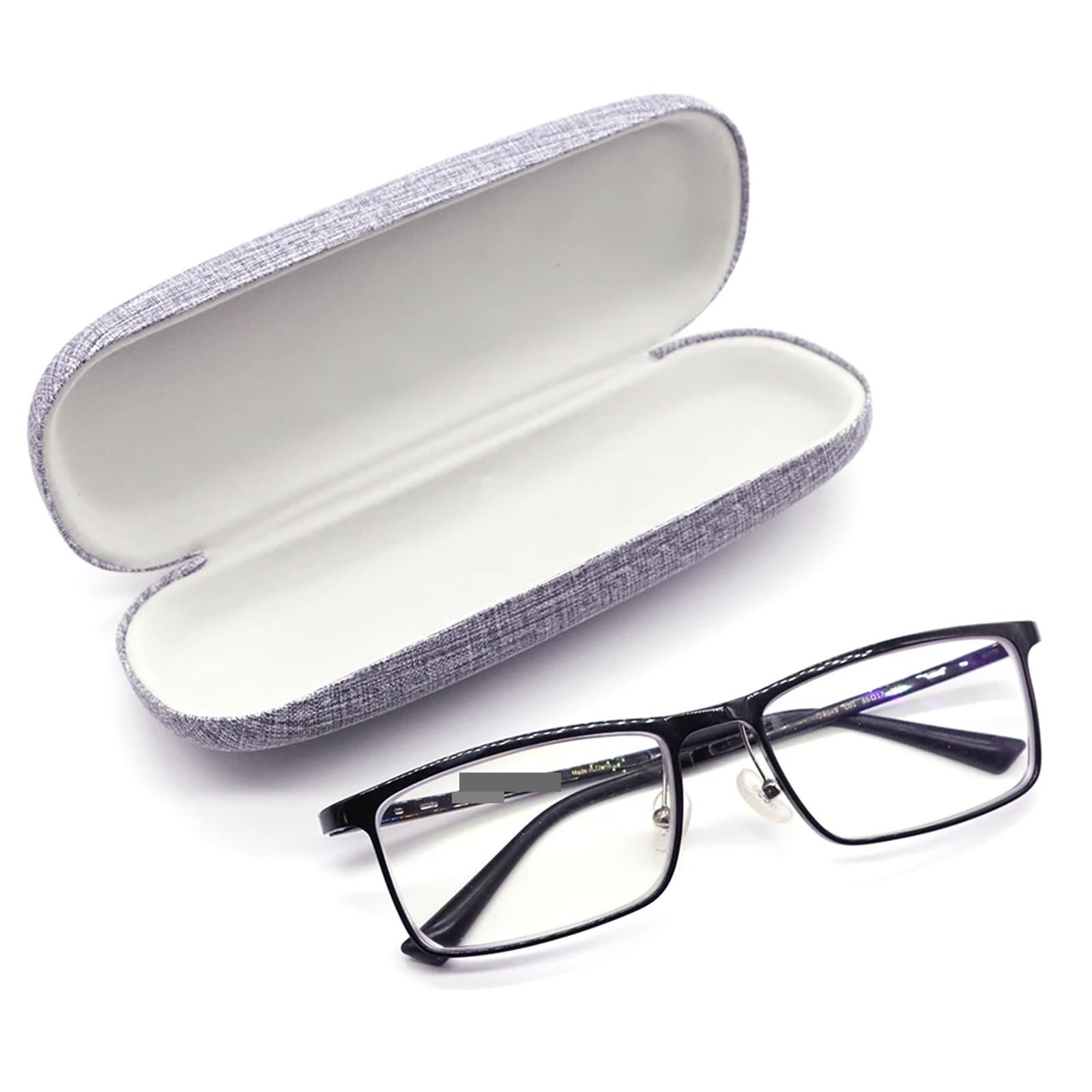 2 uds. Estuche sencillo for gafas, carcasa dura de cuero, funda protectora for for hombres y mujeres, sol, caja for Para Viajes Y Vacaciones