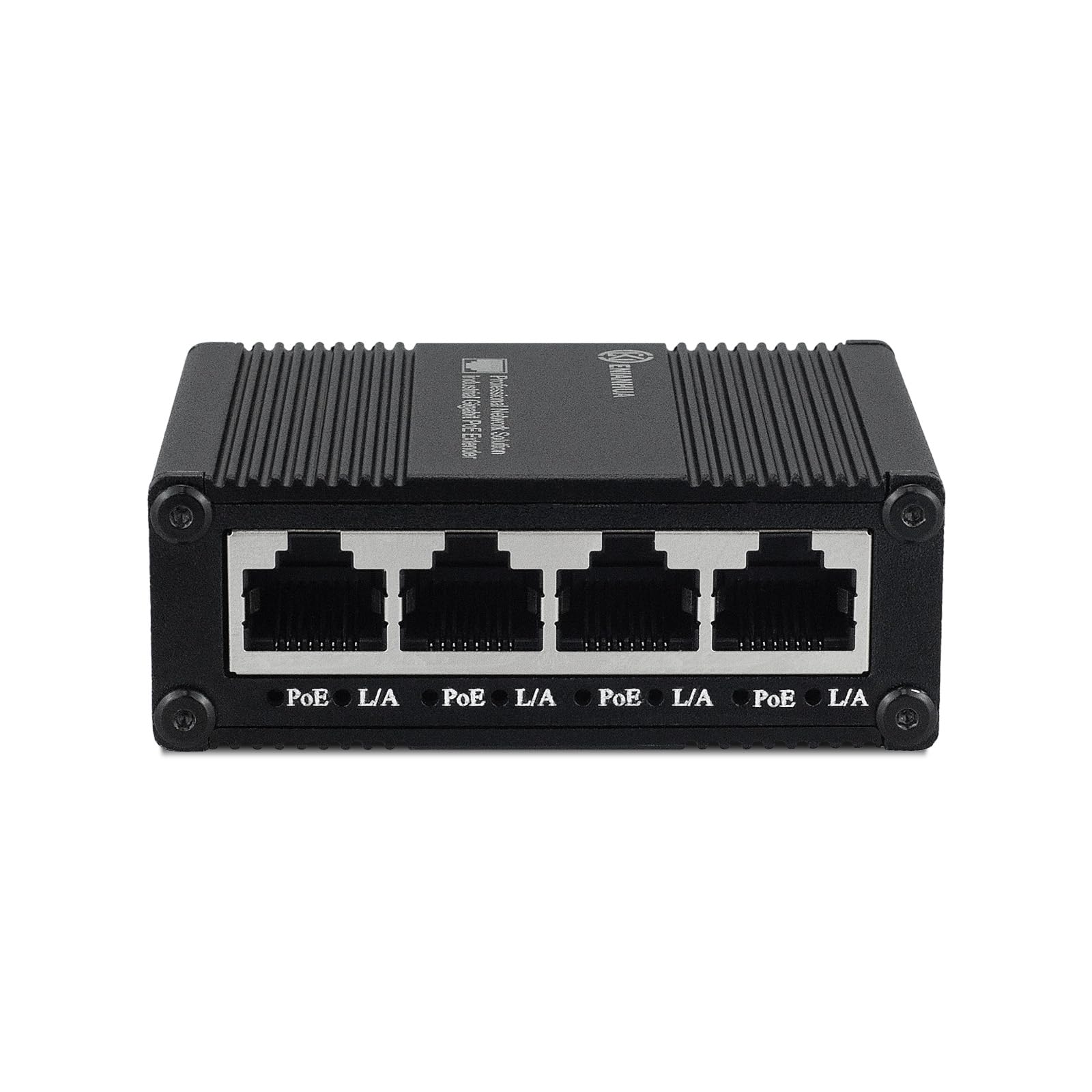 enianhua mini 5 port poe extender gigabit poe+ switch, unmanaged gaming switch, unmanaged poe switch, network hub, plug & play, desktop, sturdy aluminum housing
