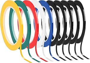 Selbstklebendes Tape, 8 Stück 5mm Breite Whiteboard Klebeband