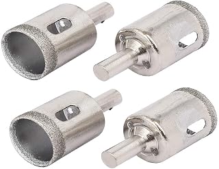 New Lon0167 22mm Cutting Featured Dia 7mm Dia reliable efficacy drill hole Diamond Coated Glass Tile Hole Saws Cutter 4pcs(id:f6d 97 80 966)